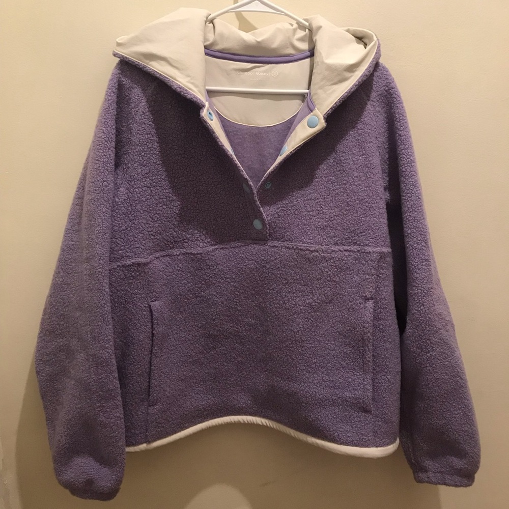 Outdoor Voices Mega Fleece Sherpa Pullover Small